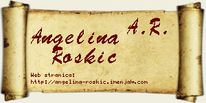 Angelina Roškić vizit kartica